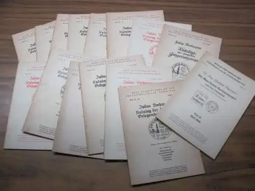 Poststempelgilde Rhein Donau.   Julius Bochmann / Günther Depireux: Julius Bochmann   Katalog der deutschen Gelegenheitsstempel, Konvolut mit 15 Heften: No. 3) Berlin.. 