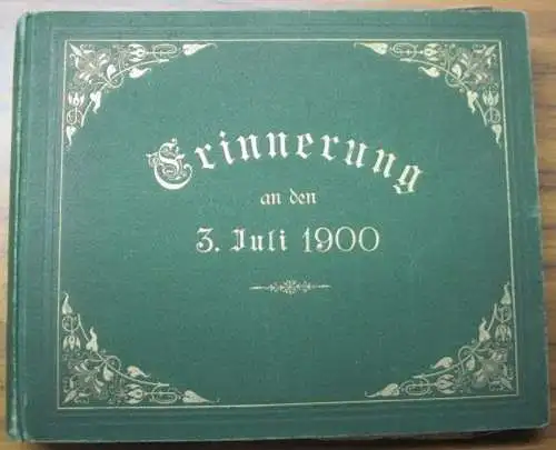 Ludewig, Albert und Else in Berlin und Bad Nauheim, Erinnerung an den 3. Juli 1900. Sammlung von Glückwunsch Telegrammen zur Hochzeit 1900 sowie zur Silberhochzeit.. 
