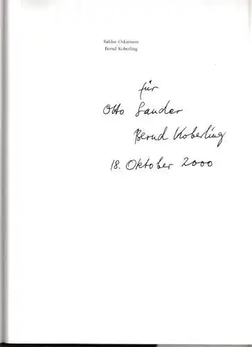Koberling, Bernd (Illustr.)   Baldur Óskarsson (Text): Baldur Óskarsson : Timaland / Zeitland   Gedichte   Nachdichtungen von Barbara Köhler, Uwe Kolbe.. 