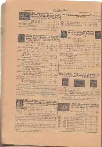 Michel. Briefmarken-Katalog 1944/45. Deutsches Reich