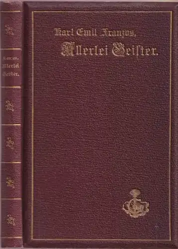 Allerlei Geister - Geschichten von Karl Emil Franzos