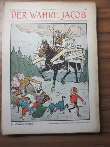 Der wahre Jacob   Kompletter Jahrgang 1909 mit 26 Ausgaben. Illustrierte Zeitschrift für Satire, Humor und Unterhaltung. Enthalten sind die Nummern 586.. 
