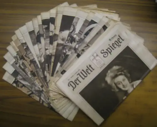 Der Welt Spiegel. Konvolut mit 21 Heften des Jahrgangs 1927. Illustrierte Wochenschrift des Berliner Tageblatts. Mit den Nummern 1 - 15, 18, 20, 25, 27, 34, 52 zwischen 02.02.1927 und 25.12.1927