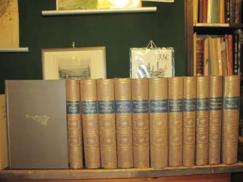 Monumentalausgabe von Charles Dickens illustrierten Werken, komplett in 12 Bänden: David Copperfield /Oliver Twist / Nicholas Nickleby / Dombey und Sohn / Klein Dorrit /.. 