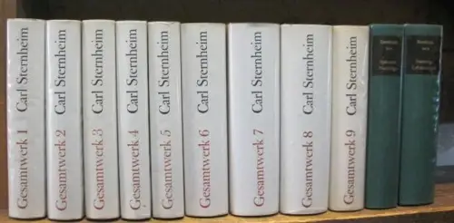 Carl Sternheim - Das Gesamtwerk, komplett mit 10 Bänden in 11 Büchern. Dramen 1-3, Prosa 4-5, Zeitkritik 6, Frühwerk 7, unveröffentliches Frühwerk 8 und 9, Spätwerk - Nachträge 10.I UND Nachträge, Lebenschronik 10.II