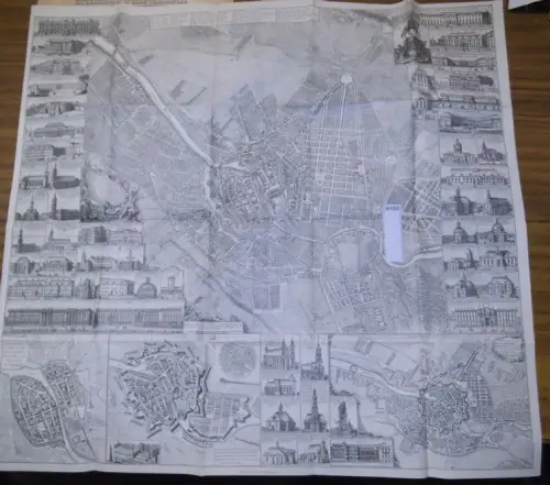 Die königl. Residenz Berlin so wie selbige seit  1732 ansehnlich erweitert. worden. Nach dem Plan des Königl. Feldzeug Meisters Herrn von Schmettau, mit seitdem.. 