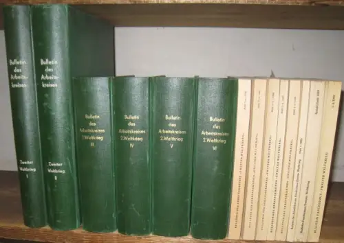 Bulletin des Arbeitskreises 'Zweiter Weltkrieg' / Bulletin Faschismus - Zweiter Weltkrieg. - Fast lückenlose Folge 1963 - 1990 ! - es fehlen die Jahre 1966, 1967 sowie Hefte 1 und 2 des Jahres 1987