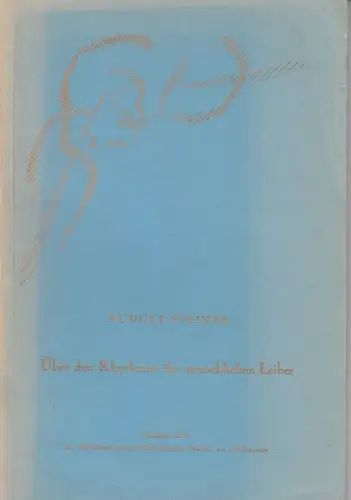 Über den Rhythmus der menschlichen Leiber. Zwei Vorträge, gehalten am 21. Dezember 1908 und 12. Januar 1909 in Berlin ( = Schriftenreihe der medizinischen Sektion am Goetheaneum Dornach, VII. Heft )