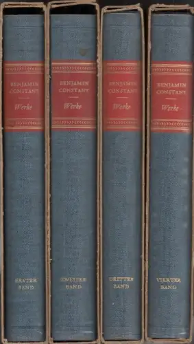 Werke in vier Bänden. Band 1: Autobiographische und kritische Schriften. Band 2: Autobiographische und kritische Schriften. Band 3: Politische Schriften. Band 4: Politische Schriften. Ausgewählt.. 