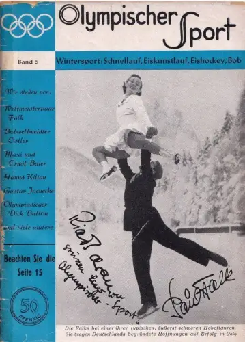 Olympischer Sport., Heft / Band  5 : Wintersport: Schnellauf, Eiskunstlauf, Eishockey, Bob (Olympische Spiele, Oslo 1952)