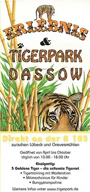 Erlebnis- und Tigerpark Dassow Faltplan Erlebnis- und Tigerpark Dassow