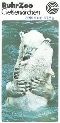 Ruhr-Zoo Gelsenkirchen Faltblatt (zwei Eisbären)