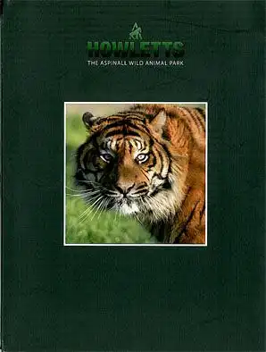 Howletts (Kent) Guide (Tigerporträt) mit Lageplan