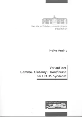 Verlauf der Gamma-Glutamyl-Transferase bei HELLP-Syndrom. 