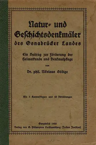 Natur- und Geschichtsdenkm?ler des Osnabr?cker Landes. 