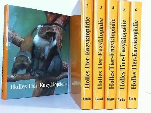 Holles Tier-Enzyklopädie. 6 Bände, komplett. Verantwortlicher Herausgeber der deutschen Ausgabe: Gerard Du Ry van Beest Holle. 