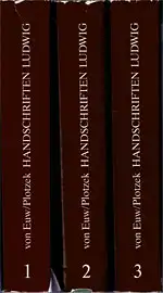 Die Handschriften der Sammlung Ludwig. 3 Bände (1, 2, 3). 
