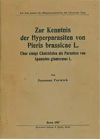 Zur Kenntnis der Hyperparasiten von Pieris brassicae L.  Über einige Chalcididen als Parasiten von Apanteles glomeratus L. 