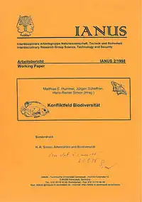 Konfliktfeld Biodiversität. Ianus-Arbeitsbericht 2/1998. Sonderdruck: Artenzahlen und Biodiversität. 
