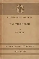 Das Tierreich. Bd 3. Würmer. Sammlung Göschen Band 439. 