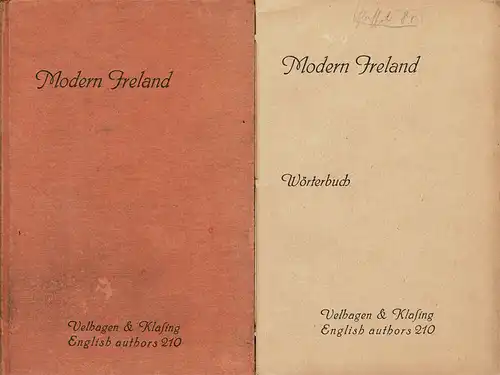 Modern Ireland. Zehn kulturgeschichtliche Erz?hlungen (English Authors, Band 210) mit W?rterbuch in einem separaten Heft. 