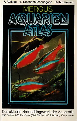 Aquarienatlas 7. Aufl., 4. TB-Ausgabe. 