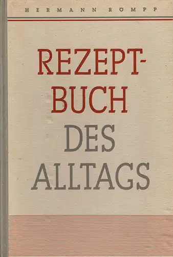 Rezeptbuch des Alltags. 