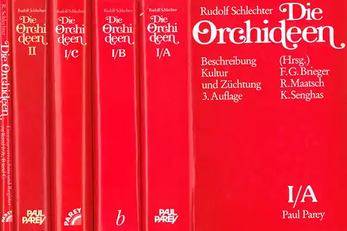 Die Orchideen. Band I/A, 1/B, I/C, II und Literaturverzeichnis (5 Bände), 3. Auflage. 
