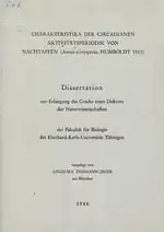 Charakteristika der circadianen Aktivitätsperiodik von Nachtaffen (Aotus trivirgatus, Humboldt 1811). Dissertation, Universität Tübingen. 