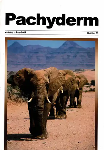 Pachyderm: January-June 2004: Number 36. 
