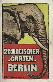 Führer durch den Berliner Zoolog. Garten (Elefant). 
