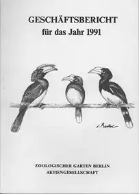 Gesch„ftsbericht fr das Jahr 1991. 