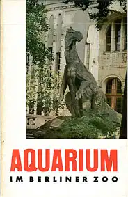 Wegweiser Aquarium (Dinosaurier-Statue) Schrift Aquarium rot; mit Tierbestand o. J. (1.302 Arten). 