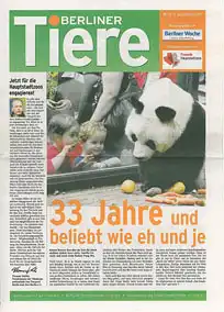 Berliner Tiere. Nr. 12, Sep 2011. 