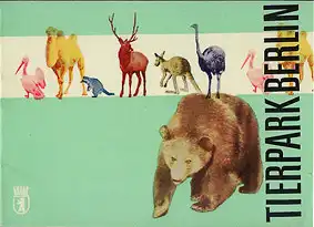 Broschüre anlässlich des 10. Jahrestages des demokratischen Berlin (Bär und 8 kleine Tiere). 