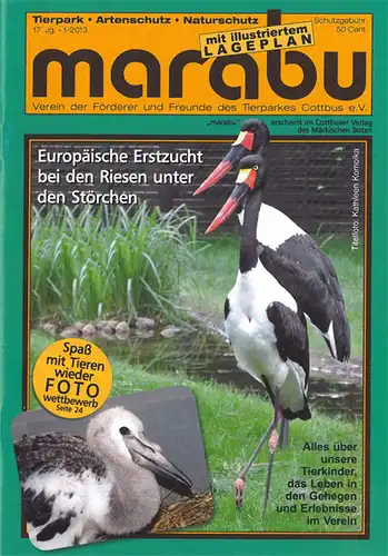 Zoozeitschrift "Marabu" 17. J. 1/2013. 