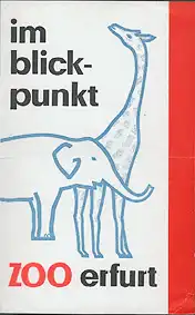 Faltblatt "im blickpunkt ZOO erfurt". 