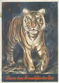 Wegweiser (Tiger gezeichnet). 