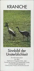 Informationsblatt Kraniche. Sinnbild der Unsterblichkeit. 