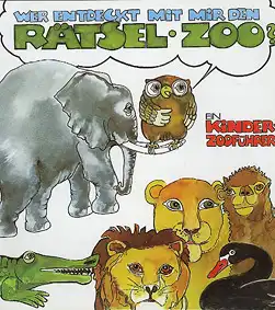 Kinder-Zooführer "Rätsel-Zoo" mit Lageplan. 