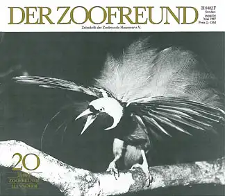 Der Zoofreund - Zeitschrift d. Zoofreunde Hannover; Sonderausgabe Mai 1987 - 20 Jahre Zoofreunde Hannover. 