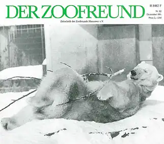 Der Zoofreund - Zeitschrift d. Zoofreunde Hannover; Nr. 82. 