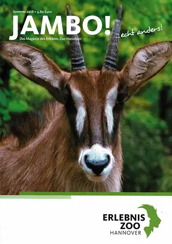 Jambo!, das Magazin des Erlebnis-Zoo Hannover, Sommer 2018. 