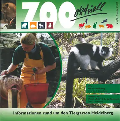 Zoo Heidelberg aktuell, 1/2002 (Verein der Tiergartenfreunde Heidelberg e.V.). 