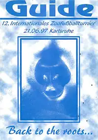 Guide zum 12. Internationalen Zoofußballturnier (21.06.97 in Karlsruhe). 
