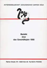 Geschäftsbericht 1988. 