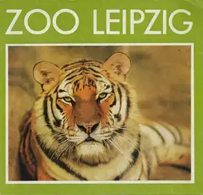 Zooführer (Tiger nach links gelehnt) 100 Jahre, mit Faltplan; mit Datum in der Druckgenehmigungsnr. (1980). 