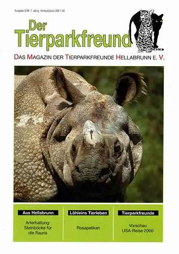 Tierparkfreund Ausgabe 3/1999. 