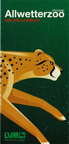 Faltblatt "Der Zoo-Lageplan" (Gepard). 
