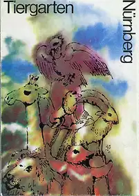 Faltplan mit Kurzführer (verschiedene Tiere). 